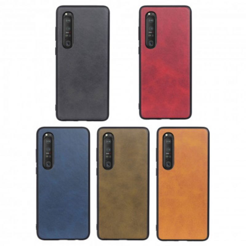 Cover Sony Xperia 1 III Lædereffekt