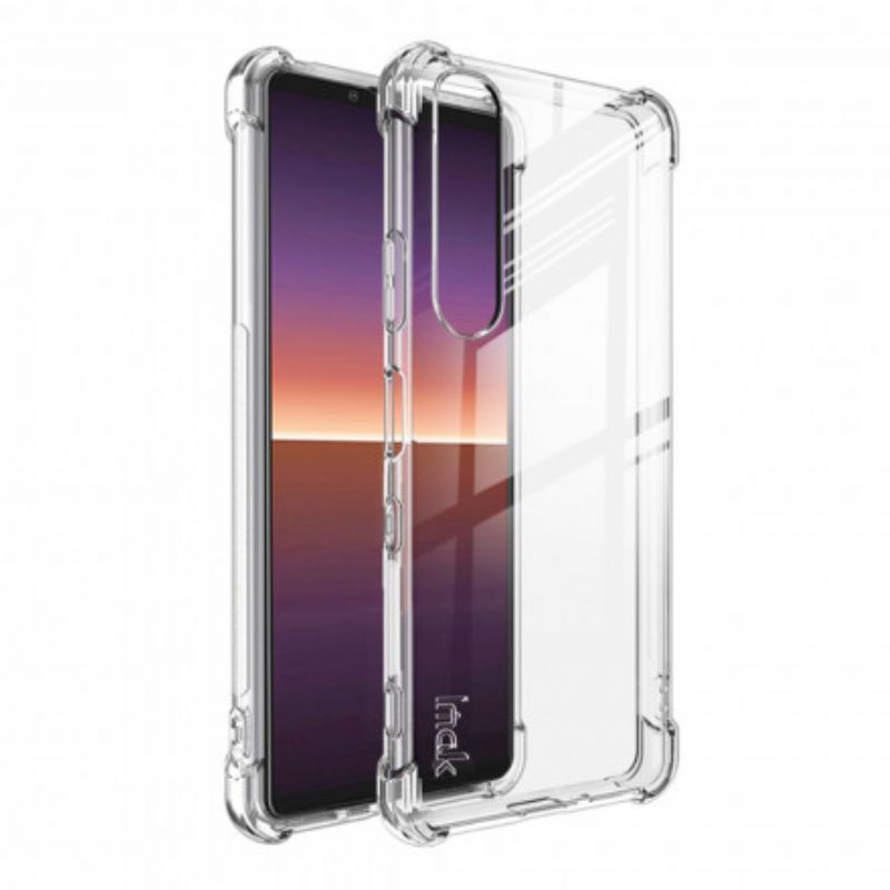 Cover Sony Xperia 1 III Transparent Med Imak Skærmfilm