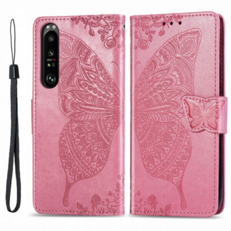Flip Cover Sony Xperia 1 III Halve Sommerfugle