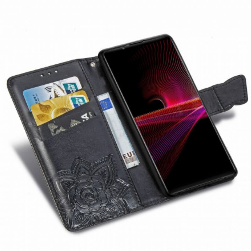 Flip Cover Sony Xperia 1 III Halve Sommerfugle