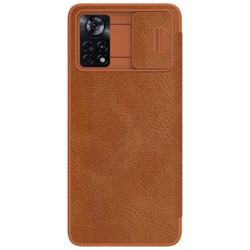 Cover Poco X4 Pro 5G Flip Cover Qin Pro Series Nillkin