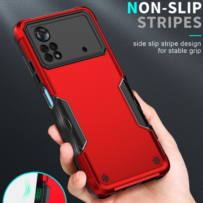 Cover Poco X4 Pro 5G Metaleffekt Hybrid