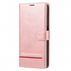 Flip Cover Poco X4 Pro 5G Line Lædereffekt