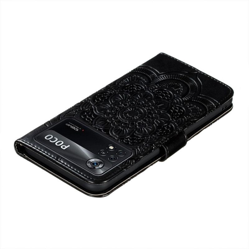 Flip Cover Poco X4 Pro 5G Mandala Med Snor