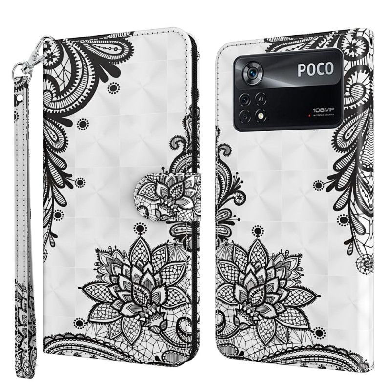 Flip Cover Poco X4 Pro 5G Med Snor Rem Blonde