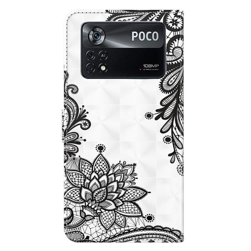 Flip Cover Poco X4 Pro 5G Med Snor Rem Blonde