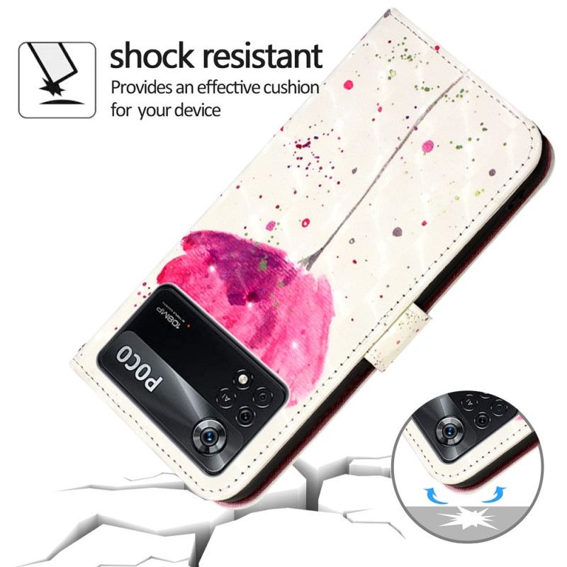 Flip Cover Poco X4 Pro 5G Med Snor Stropgrime