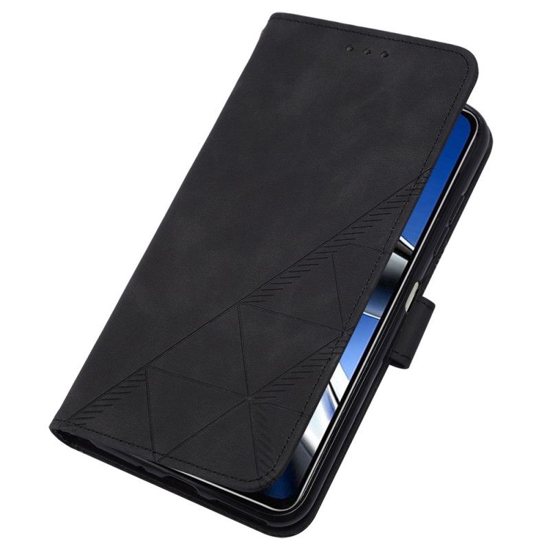 Flip Cover Poco X4 Pro 5G Mønster Med Skulderrem
