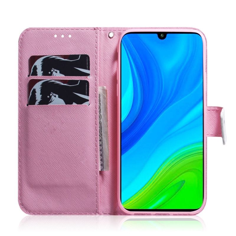 Flip Cover Poco X4 Pro 5G Pink Blomst