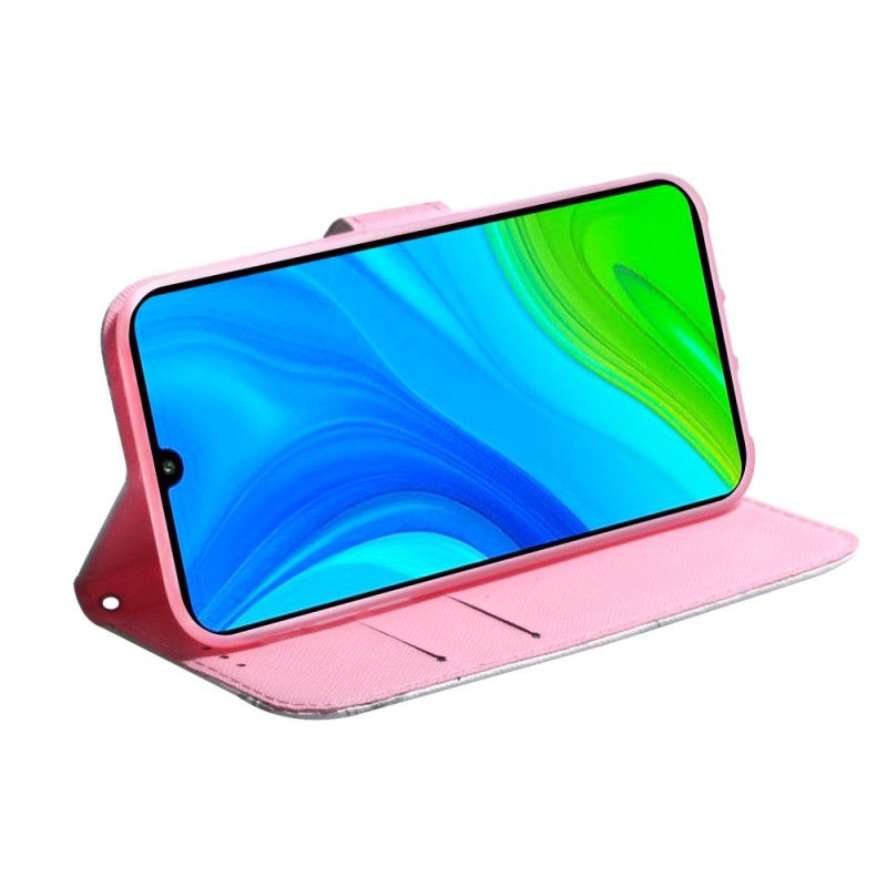 Flip Cover Poco X4 Pro 5G Pink Blomst