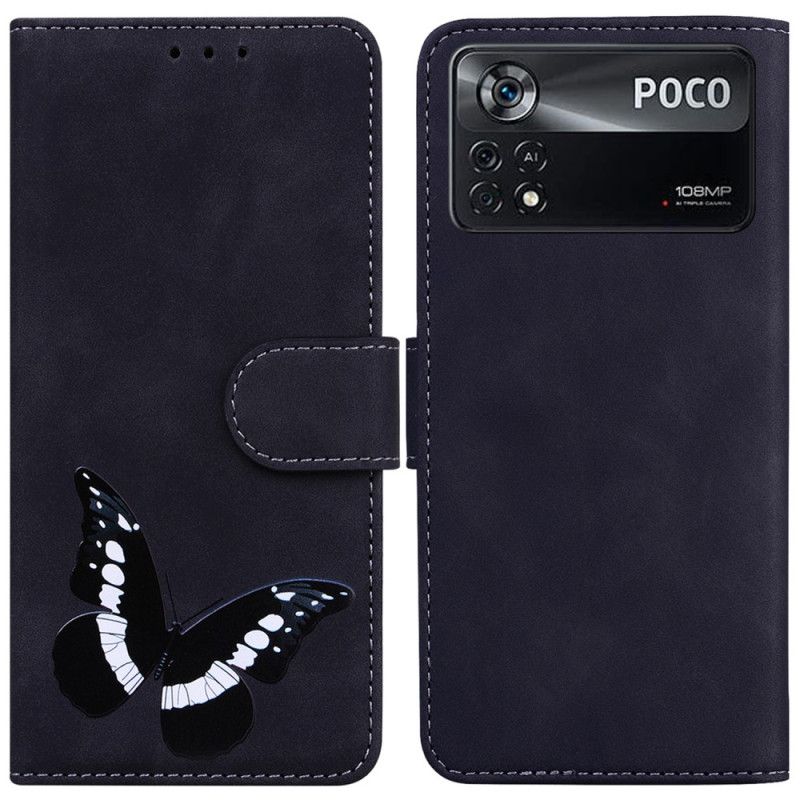 Flip Cover Poco X4 Pro 5G Sommerfugletryk
