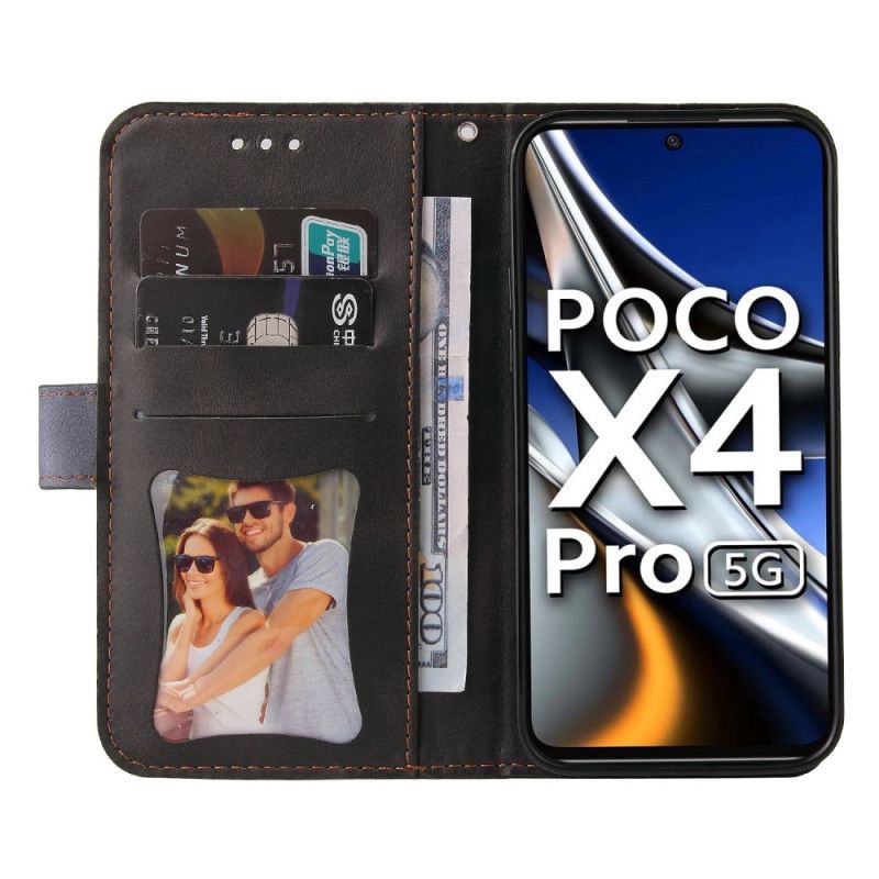 Læder Cover Poco X4 Pro 5G Totonet Med Rem