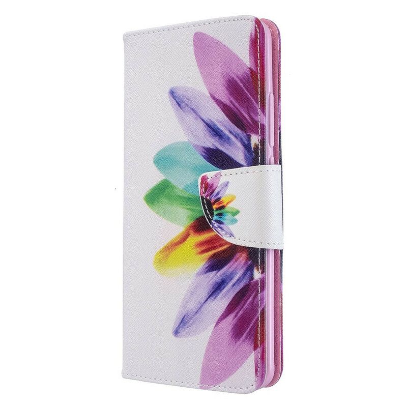 Flip Cover Xiaomi Mi Note 10 / 10 Pro Akvarelblomst