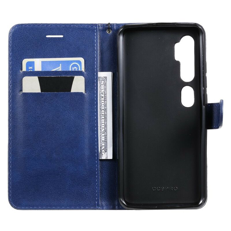 Læder Cover Xiaomi Mi Note 10 / 10 Pro Med Snor Læderrem Stil