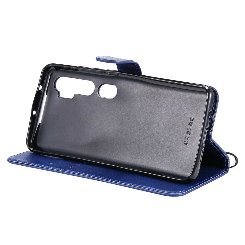 Læder Cover Xiaomi Mi Note 10 / 10 Pro Med Snor Læderrem Stil