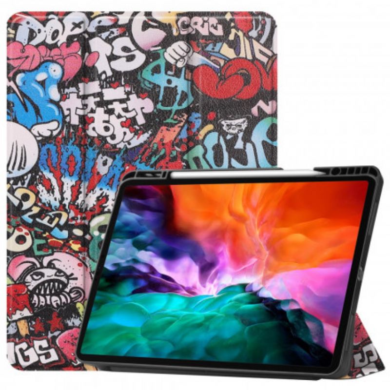 Cover iPad Pro 12.9" (2021) (2020) (2018) Graffiti Penholder