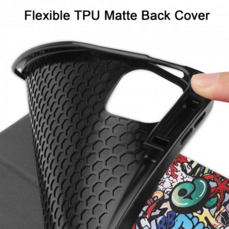 Cover iPad Pro 12.9" (2021) (2020) (2018) Graffiti Penholder