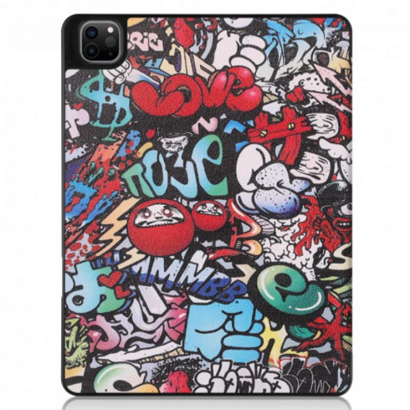 Cover iPad Pro 12.9" (2021) (2020) (2018) Graffiti Penholder