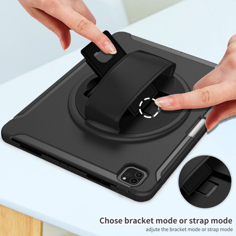 Cover iPad Pro 12.9" (2021) (2020) (2018) Modstandsdygtig Med Rem Og Støtte