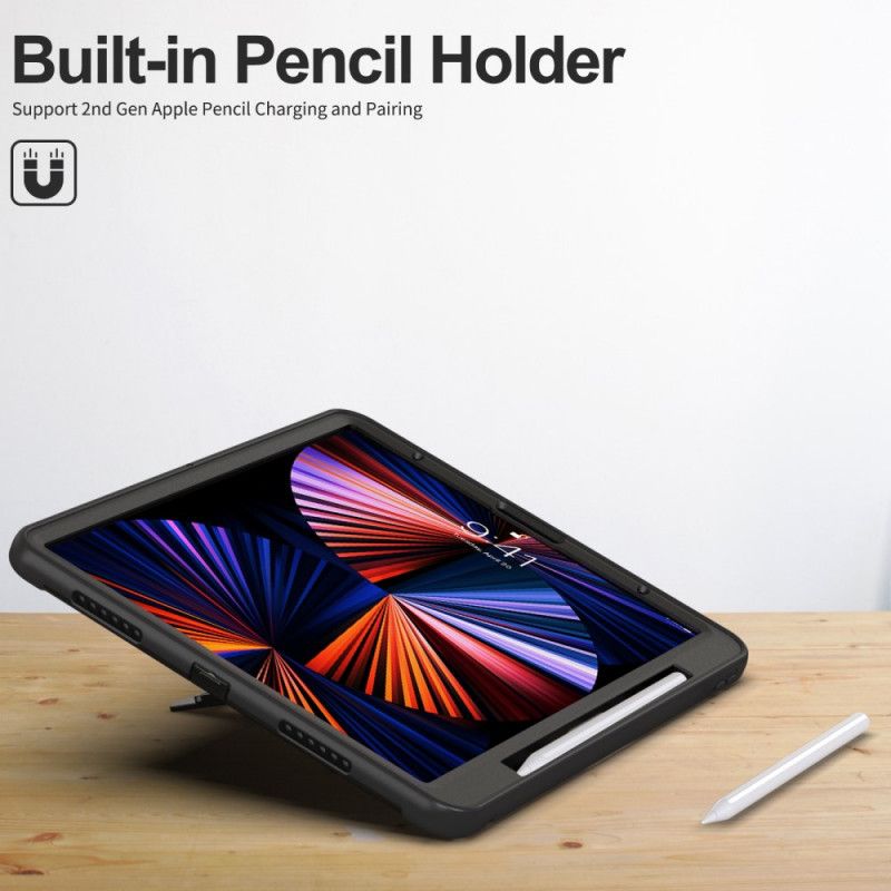 Cover iPad Pro 12.9" (2021) (2020) (2018) Modstandsdygtig Med Rem Og Støtte
