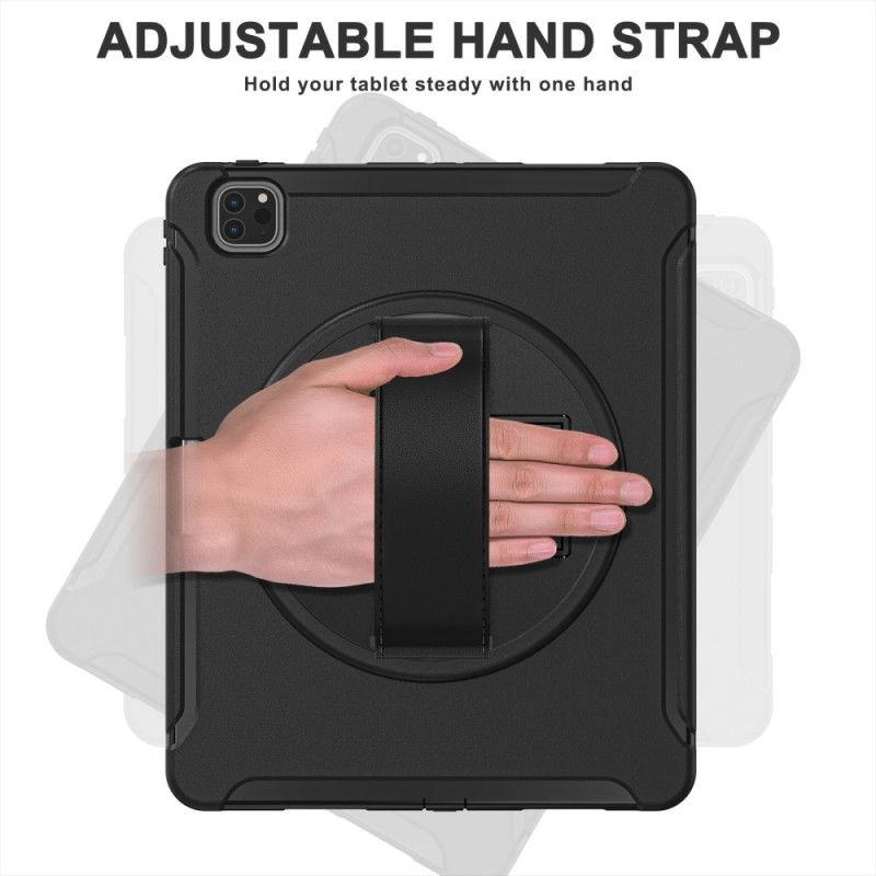 Cover iPad Pro 12.9" (2021) (2020) (2018) Modstandsdygtig Med Rem Og Støtte