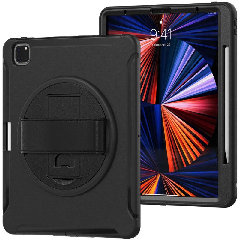 Cover iPad Pro 12.9" (2021) (2020) (2018) Modstandsdygtig Med Rem Og Støtte
