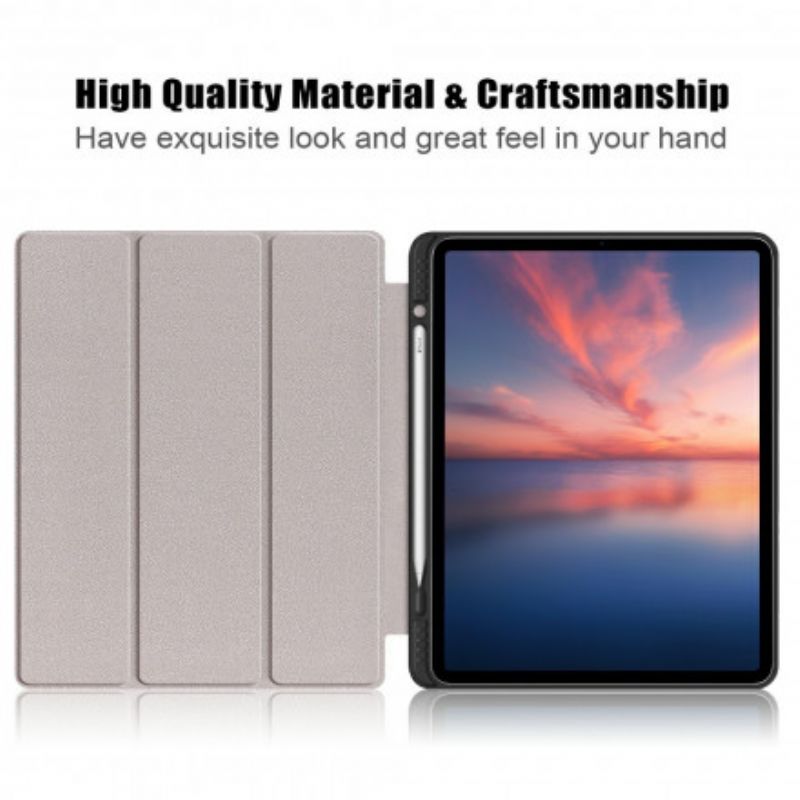 Cover iPad Pro 12.9" (2021) (2020) (2018) Trifold Stylus Holder