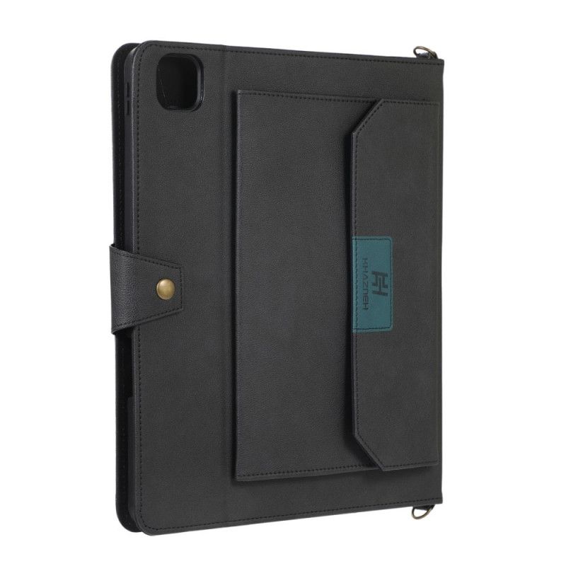 Flip Cover iPad Pro 12.9" (2021) (2020) (2018) Rfid Lædereffekt Skulderrem