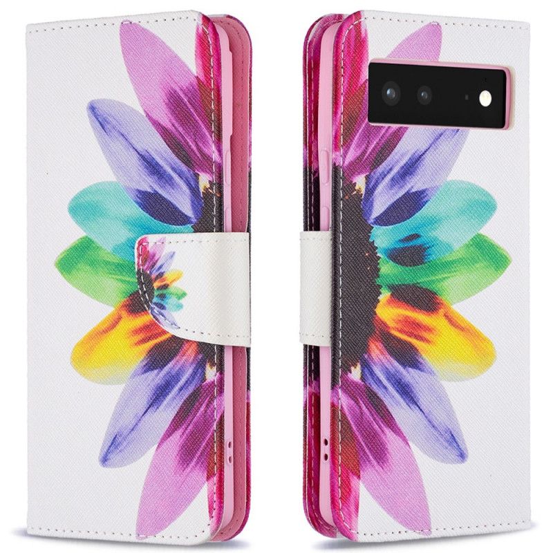 Cover Google Pixel 6 Flip Cover Akvarelblomst