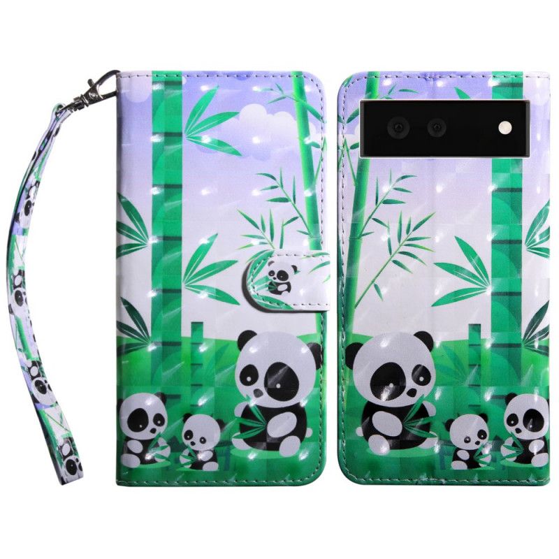 Læder Cover Google Pixel 6 Pandafamilien