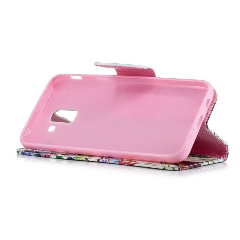 Flip Cover Samsung Galaxy J6 Farvet Træ