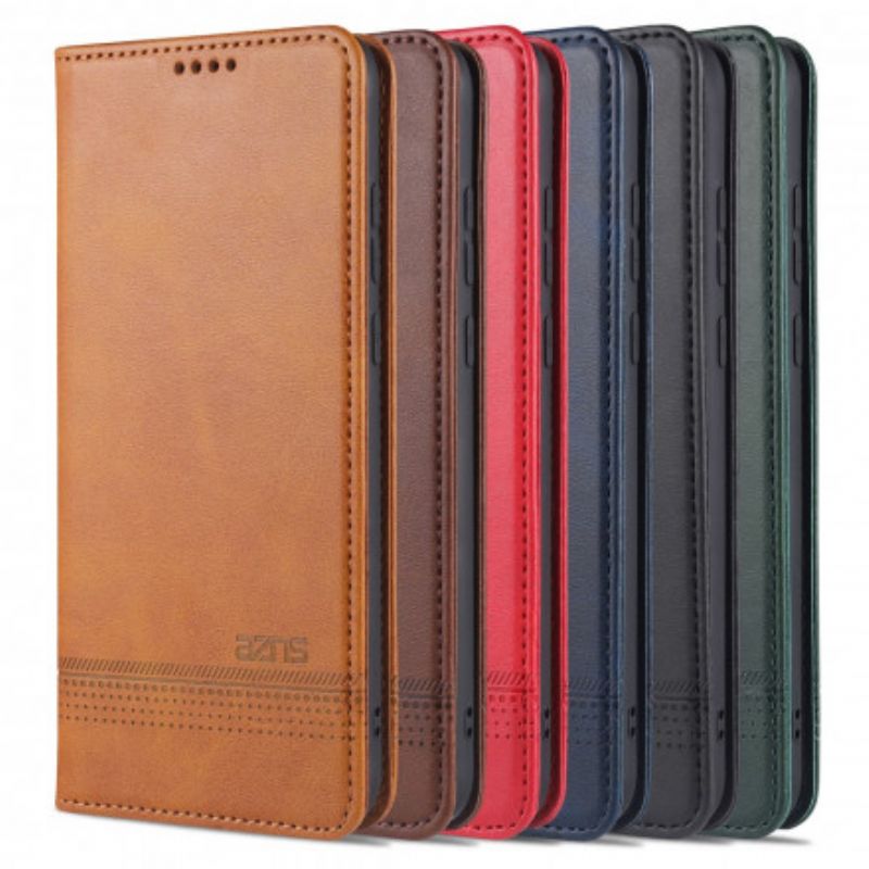 Cover Oppo A15 Flip Cover Azns Læderstil
