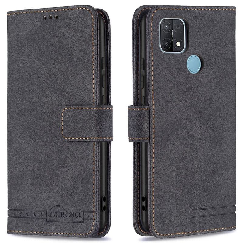 Læder Cover Oppo A15 Rfid Binfen Farve