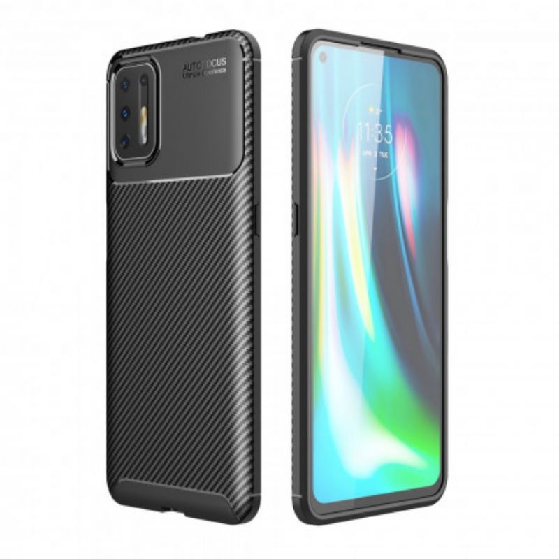 Cover Moto G9 Plus Kulfibertekstur Fleksibel