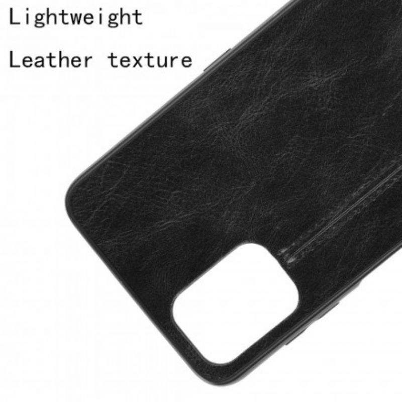 Cover Moto G9 Plus Søm Lædereffekt