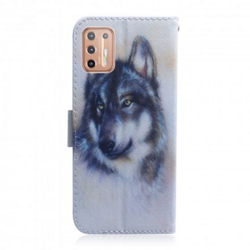 Flip Cover Moto G9 Plus Hundeblik