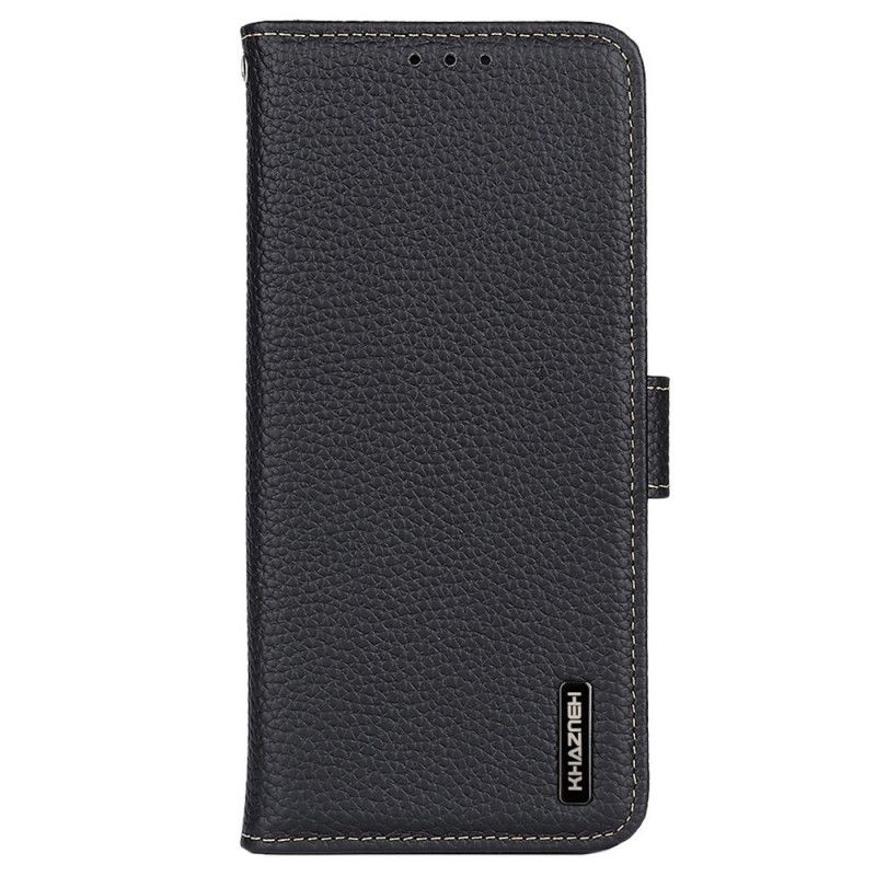 Flip Cover Samsung Galaxy M23 5G Ægte Khazneh Litchi-læder