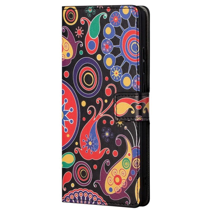 Flip Cover Samsung Galaxy M23 5G Galaksemønster
