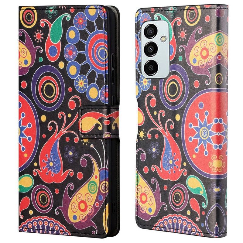 Flip Cover Samsung Galaxy M23 5G Galaksemønster