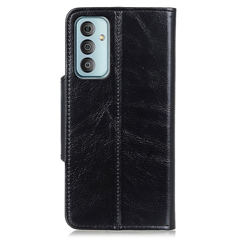 Flip Cover Samsung Galaxy M23 5G Imiteret Læder Patentknap Khazneh