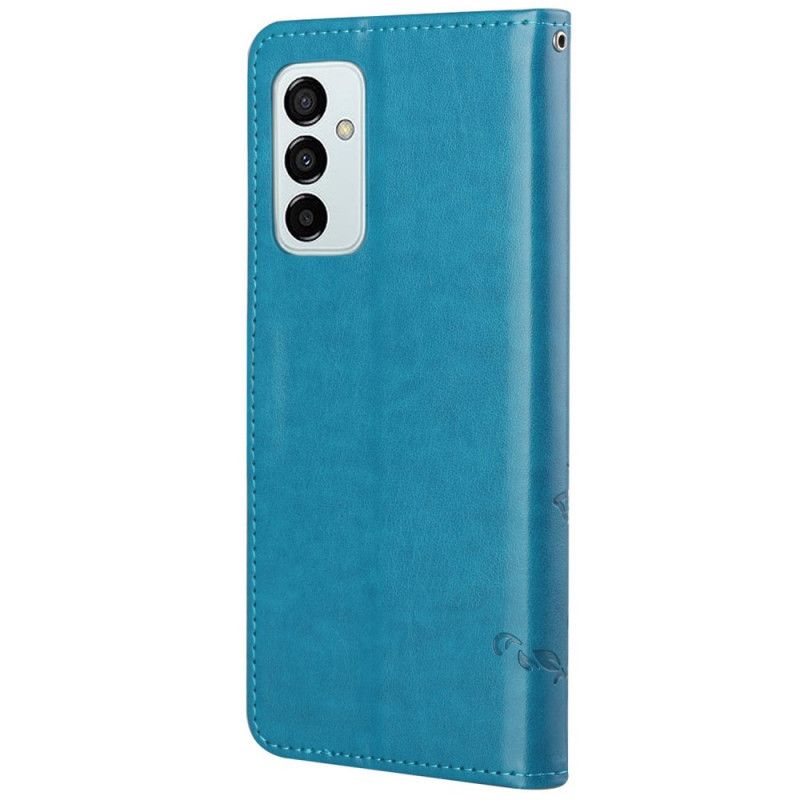 Flip Cover Samsung Galaxy M23 5G Med Snor Thong Blomster