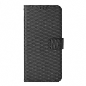 Flip Cover Samsung Galaxy M23 5G Tekstureret Mønster Med Rem