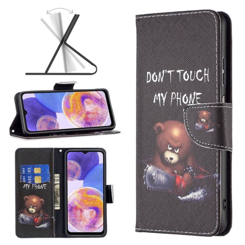 Læder Cover Samsung Galaxy M23 5G Farlig Bjørn