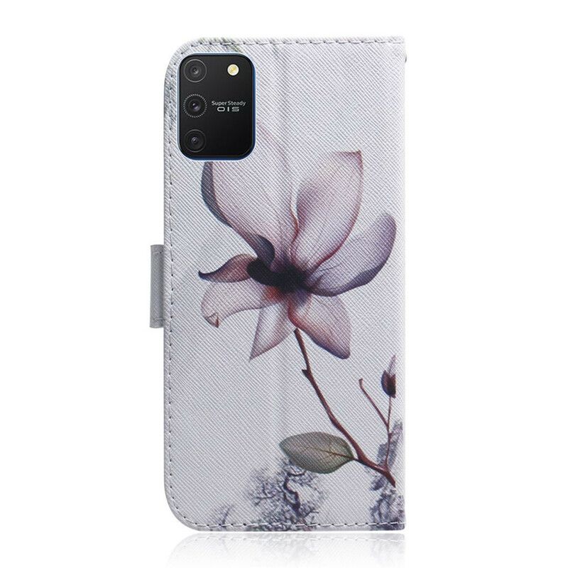 Flip Cover Samsung Galaxy S10 Lite Gammel Rosenblomst
