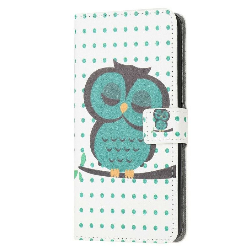Flip Cover Samsung Galaxy S10 Lite Sovende Ugle