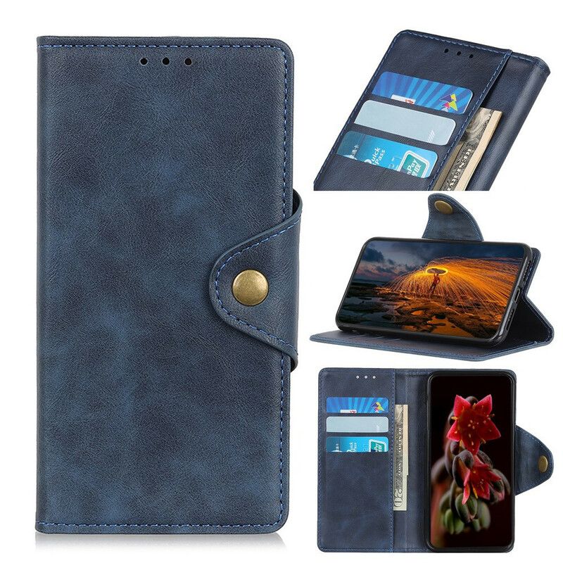 Læder Cover Samsung Galaxy S10 Lite Faux Læder Knap