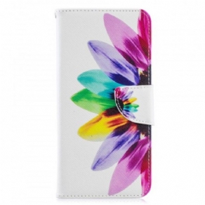 Flip Cover Samsung Galaxy A70 Akvarelblomst