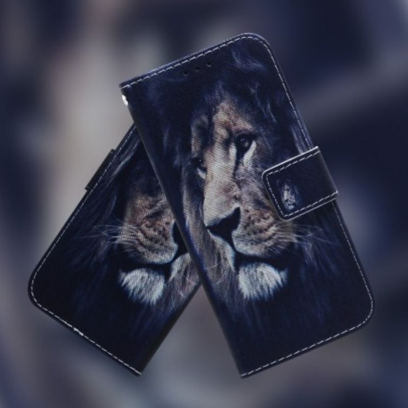 Flip Cover Samsung Galaxy A70 Drømmende Løve