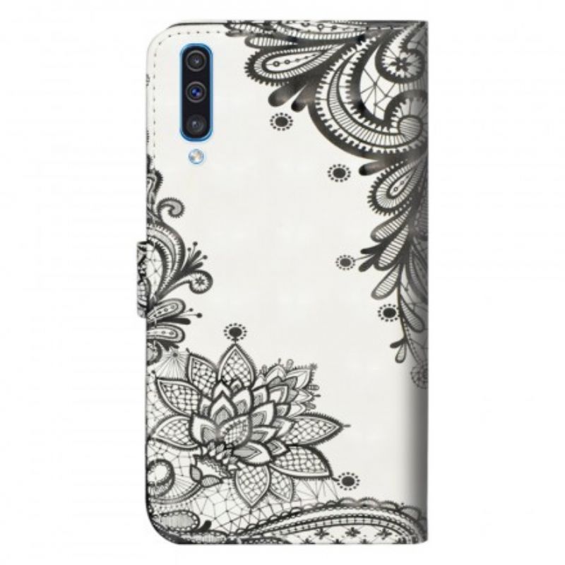 Læder Cover Samsung Galaxy A70 Chic Blonde