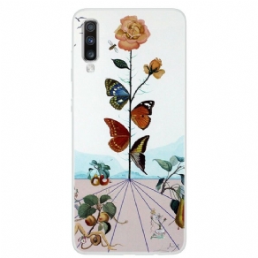 Mobilcover Samsung Galaxy A70 Natursommerfugle